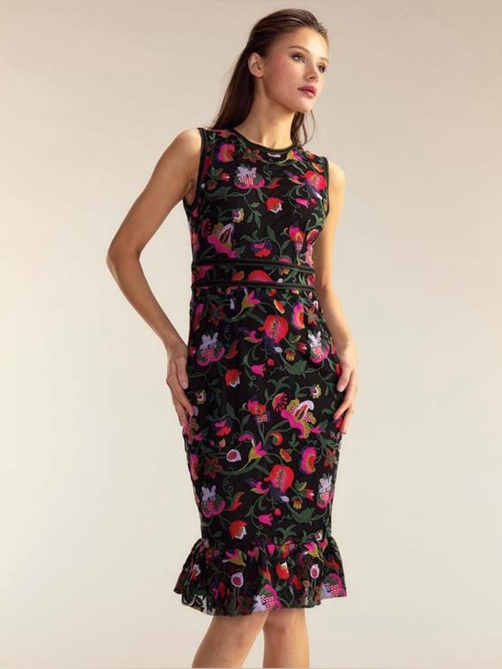 CYNTHIA ROWLEY EVE EMBROIDERED DRESS Sz 4